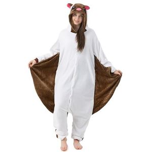 Katara 1744 fluchthoornkostuum onesie/jumpsuit eendelige body voor volwassenen dames heren als pyjama of pyjama unisex - veel verschillende dieren