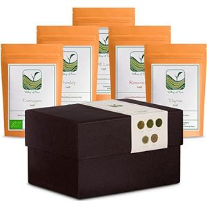 Geschenkdoos Biologische Franse Kruiden - Dragon, Peterselie, Dille, Rozemarijn en Tijm