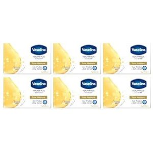 Vaseline Healty Plus Total Moisture Zeep, 6x75g, 6 Stuk