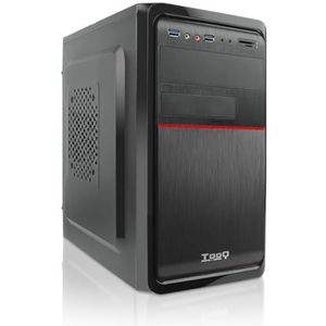 TooQ TQC-4745DU3C-B Computerbehuizing (microATX, met 500 W-bron, 2xUSB 3.0, kaartlezer), zwart
