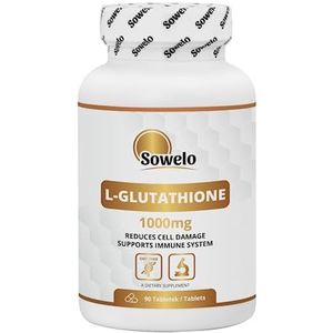 SOWELO L-GLUTATHION 1000 mg antioxidant vermindert celschade, immuniteitsondersteuning