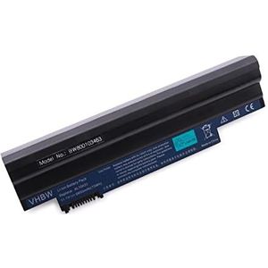 vhbw Li-Ion batterij compatibel met ACER Aspire One D255, D260, D270, 722 serie vervanging voor AL10A31, AL10B31, AL10BW, AL10G31, BT.00603.121 - (6600mAh 11.1V 73.26Wh zwart)