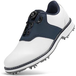 PENXZT Heren golfschoenen 9 spikes ademende golfsneakers grote maten golftrainers,B,39 EU