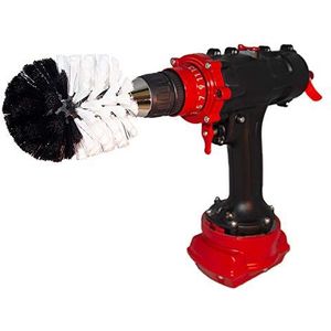 Kornely Premium boorborstel, extra zacht, wit, 8,5 cm, professionele reinigingsborstel, krast niet op oppervlakken, geschikt voor tapijten, leer, textiel, meubels en auto-interieurs