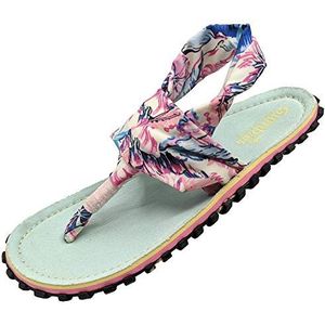Gumbies Model Slingback Teenslippers voor dames, teenslippers, sandalen, badslippers, maat 36-43, munt, 42 EU