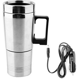 Outbit 24 volt 12 v waterkoker - 350 ml + 150 ml roestvrij staal auto waterkoker koffie theepot water verwarming mok 12 V