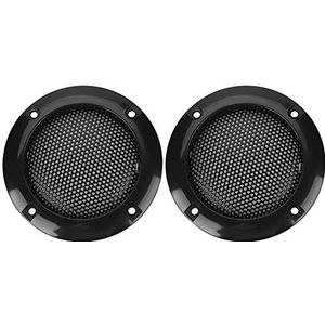 2 inch luidsprekerhoes, Bewinner-luidspreker Decoratieve stalen gaascirkel Autoluidsprekerbeschermer Grille-afdekking Biedt bescherming voor buitensprekers Autoluidsprekers (zwart)