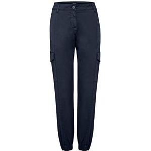 OXMO Coco Cargo broek voor dames, stoffen broek, regular fit, Total Eclipse (194010)., M