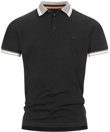 INDICODE JEANS Shirt 'Jamie'  grijs / zwart / wit