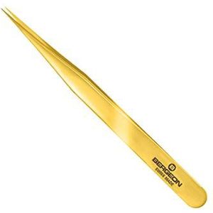BERGEON 7029-1AM-GF Gouden Flash Messing Pincet Horlogemaker