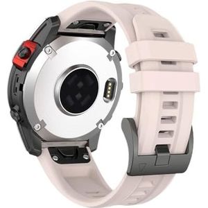 Horlogeband geschikt for Garmin Fenix ​​7 6 5 7s 6s 5s 7x 6x 5x Smartwatch 20MM 22MM 26MM geschikt for Fenix ​​7X 7 officiële stijl horlogeband polsband (Color : Light pink, Size : Forerunner 935)