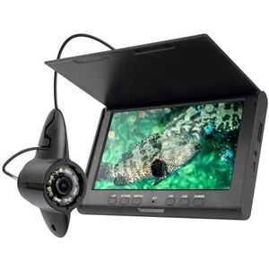 Draagbare onderwater fishfinder met 7 inch kabel van 20 m, 8 LED's, vaste viscamera op hengel, 720P-monitor, IP68 voor zee-, meer-, boot- en kajakvissen