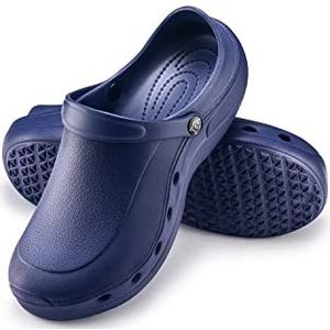 ESTRO Klompen Heren Tuinklompen Dames - Unisex Sanitaire Klompen Dames Tuinschoenen Gom Schoenen Zomer Heren F92 (43, Donkerblauw)