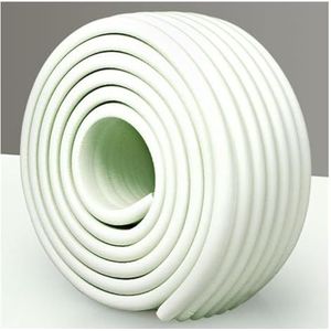 Soft Rubber Foam Padding Corner Guard Zelfklevende schuimrubberen stootstrips for meubels, veelkleurig, verschillende maten(White,6m/19.68ft)