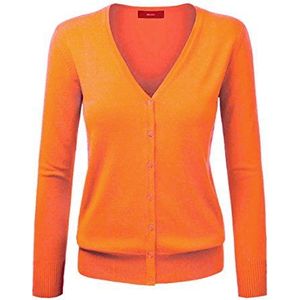 Dames Basic Spring Button Down Cardigan
