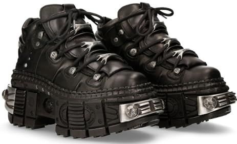 New Rock - M-WALL106-S10 - Kuitlaarzen - Zwart