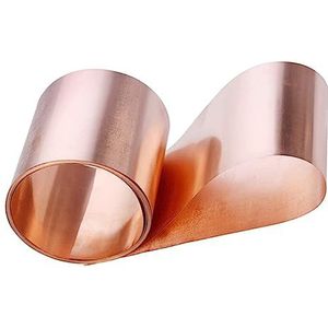 Folieplaat, 1 meter 99,9% koper Cu metaalplaat folie plaat stuk for elektrische geleidbaarheid breedte 15-300 mm rode koperen strip(0.2x40mm (1M))