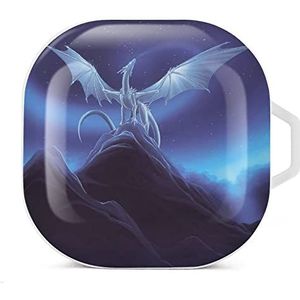 Flying Dragon Oordopjes Hoesje Compatibel met Samsung Hard Shell Beschermhoes Wit-Stijl