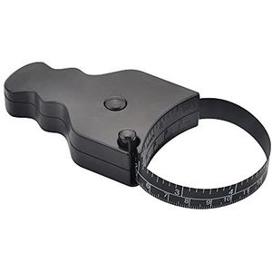 WINTAPE Meetlint lichaam 150 cm bediening met één hand, compact en ergonomisch design lichaamsmeetlint zwart