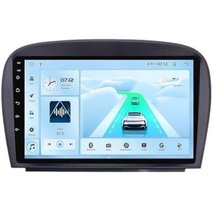 Android 14 Autoradio Stereo voor B-enz SL R230 SL350 SL500 SL55 SL65 (2001-2007) 9 Inch Touchscreen met Draadloze Carplay 2 Din GPS Navigatie FM RDS Bluetooth 5G-WiFi SWC DSP,M700s