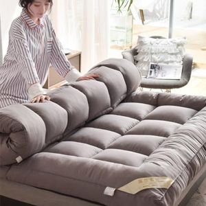 Futon Matras, volledige grootte, Japanse futon vloermatras, oprolbare matrastermat met wasbare overtrek, voor kamperen, veren