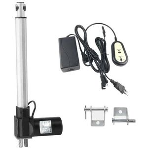 Lineaire aandrijving 12 V, 25 mm - 1000 mm slag + 1 set gelijkstroomvoeding, handgreepschakelaar-controller (100 mm stroom, 10 mm s 3000 N)