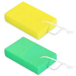 Puimsteen voetverzorging, 2 stuks dubbelzijdige puimsteen pumice stone met touw voetverzorgingsset eeltverwijderaar voor voeten, handen en lichaam huid peeling