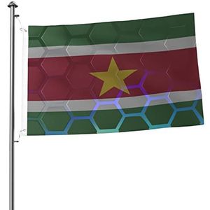 Strand Vlaggen Van Suriname 90X150cm Yard Vlag Duurzaam Binnenplaats Vlag Levendige Kleur Outdoor Teken Decoratie Voor Outdoor Parades Festival