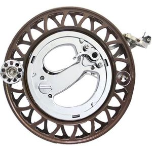 wielgreep， Winder, Wind Spinner, Kites Professionele Reel Grip Wiel Handvat, Vergrendelingsfunctie Buiten, for Kinderen en Volwassenen(Brown)