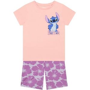 Disney Meisjes T-Shirt En Kinder Short, Stitch Meisjes Outfit, Lilo En Stitch T-Shirt Voor Zomerkleding, Veelkleurig 140