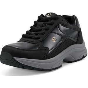 Easy Spirit Khari3 sneakers voor dames, zwart, 37 EU