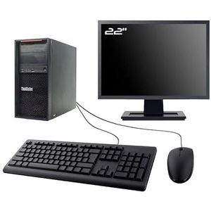 Lenovo PC P310 MT display 22 inch Intel G4400 RAM 32 GB SSD 250 GB WiFi W11 (gereviseerd)