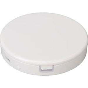 Compacte Make-upspiegel Dubbelzijdige Compacte Spiegel Oplaadbare 11 Lampchips voor Handtas (Wit)