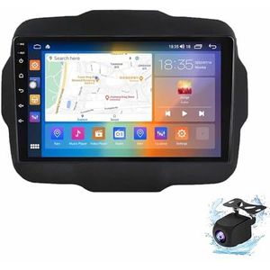Android 13.0 Radio 2 Din Auto Stereo 10"" Touchscreen Autoradio Voor Jeep Renegade 2014-2018 met Bluetooth/wifi/GPS Navigatie/FM Radio/Stuurwielbediening/AHD Omgekeerd Beeld(M300S(3G+32G))