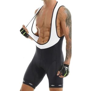 Mannen Fietsen Kleding Mannen Fietsen Bib Shorts Met Pocket Sneldrogende Polyester Competitive Edition Serie Bib Shorts Cycle Shorts, Wit, Europe-XL