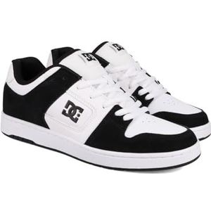DC Shoes Manteca Leren schoenen voor mannen, wit zwart, 43 EU