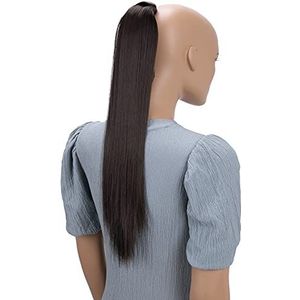 CAISHA 60cm Haarstukje Vlecht Paardenstaart Haarextensies Glad Bruin HCK3