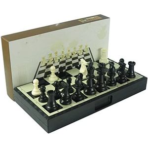 Schaakspel Bordspellen Plastic schaakspel met vouwen schaakbord, schaakstukken en opbergboxchess set bordspel Games voor Volwassenen