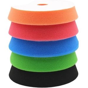 ZHaotn 5 stuks 6 inch sponspolijstpadset for autopolijstmachines en waxpads