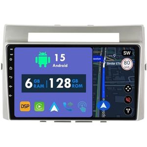 RoverOne Autoradio GPS voor Toyota Corolla Verso AR10 2004-2009 Carplay Android Auto Stereo Hoofdeenheid Bluetooth WiFi Radio Speler Sat Navigatie