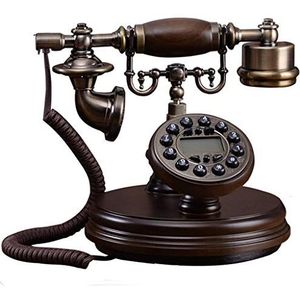 Telefoon Massief Houten Europese Telefoon Antieke Telefoon Thuis Woonkamer Vaste Kantoor Telefoon Retro Telefoon