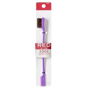 Red by Kiss Ultimate Edge Fixer professionele zwijnenhaarborstel (100% zwijnenhaar)