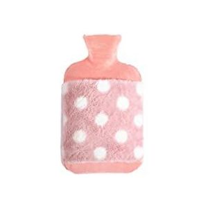 DieffematicRSD Warmwaterkruik Warmwaterzak met deksel Dikke warmwaterkruik for periodekramp Winterwarmwaterzak Handvoetenwarmer Waterfles (Color : Pink)