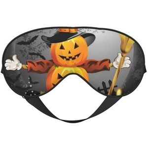 CRJSYCBYB Halloween Pompoen Gedrukt Zacht Oogmasker Slapen Oogmasker Reizend Oogmasker