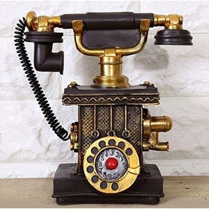 Telefoon Telefoon Retro Thuis Woonkamer Decoreren Vaste Draaiknop Wijzerplaat Klassieke Telefoon (A)