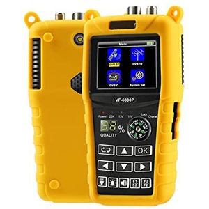 VF 6800 P Satelliet Finder DVB-T2 DVB-S2 DVB-C MPEG4 Digitale Sat Finder Meter 2.4 Inch LCD HD for TV Tuner Satellietdetector voor tv-ontvanger