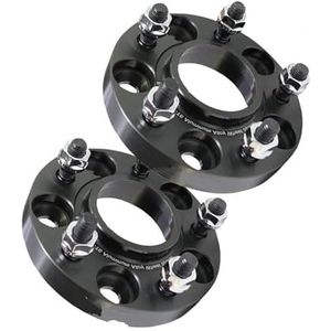 Auto wiel spacer 2 stuks 5x114,3 64,1 mm aluminium wielspacers voor Avancier voor BR-V voor Civic voor Clarity voor CR-V(2Pcs 30mm(Black))