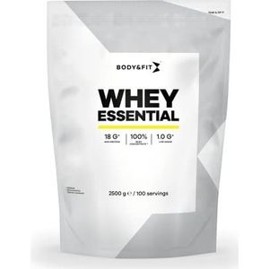 Body & Fit Whey Essential - Eiwitshake Cookies & Cream - Proteine Poeder - Whey Protein - 100 shakes (2500 gram)