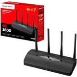 Router - Dual Band - WLAN 7 - 2,5 Gbps WAN/LAN - 4 Omnidirectionele Antennes