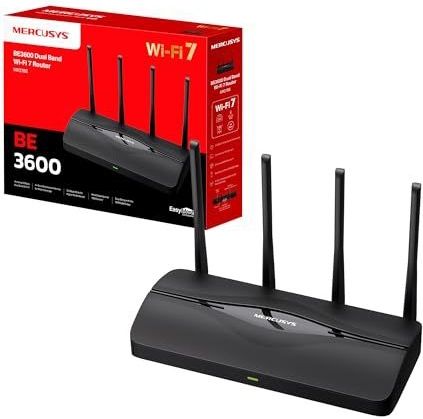 Router - Dual Band - WLAN 7 - 2,5 Gbps WAN/LAN - 4 Omnidirectionele Antennes